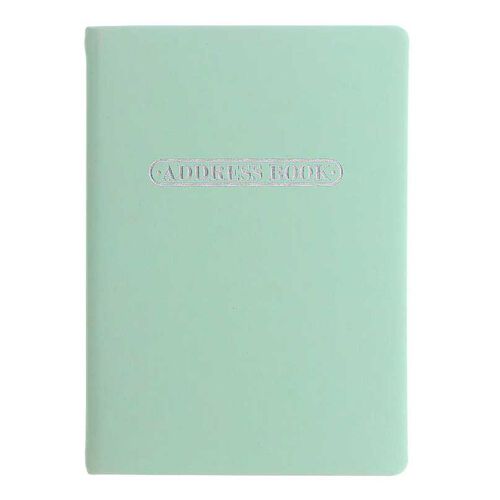 Letts of London Pastel A6 Address Book - Duck Egg